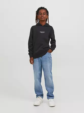 JACK & JONES | Sweat à capuche pour garçon - Hoodie JORVESTERBRO | schwarz